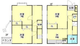 青葉町1丁目　戸建の物件間取画像